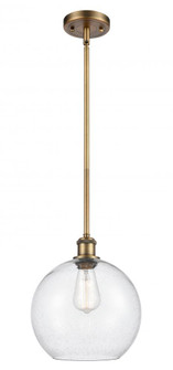Athens - 1 Light - 10 inch - Brushed Brass - Mini Pendant (3442|516-1S-BB-G124-10-LED)