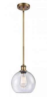 Athens - 1 Light - 8 inch - Brushed Brass - Mini Pendant (3442|516-1S-BB-G124-LED)