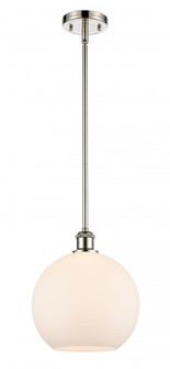 Athens - 1 Light - 10 inch - Polished Nickel - Mini Pendant (3442|516-1S-PN-G121-10-LED)