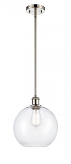 Athens - 1 Light - 10 inch - Polished Nickel - Mini Pendant (3442|516-1S-PN-G122-10)