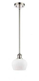 Fenton - 1 Light - 7 inch - Polished Nickel - Mini Pendant (3442|516-1S-PN-G91-LED)