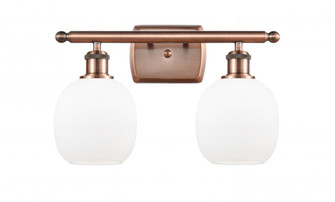 Belfast - 2 Light - 16 inch - Antique Copper - Bath Vanity Light (3442|516-2W-AC-G101)