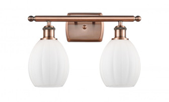 Eaton - 2 Light - 16 inch - Antique Copper - Bath Vanity Light (3442|516-2W-AC-G81-LED)