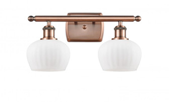 Fenton - 2 Light - 17 inch - Antique Copper - Bath Vanity Light (3442|516-2W-AC-G91)