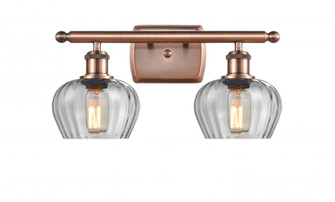 Fenton - 2 Light - 17 inch - Antique Copper - Bath Vanity Light (3442|516-2W-AC-G92)