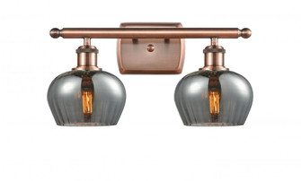 Fenton - 2 Light - 17 inch - Antique Copper - Bath Vanity Light (3442|516-2W-AC-G93)