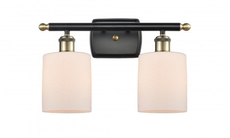 Cobbleskill - 2 Light - 15 inch - Black Antique Brass - Bath Vanity Light (3442|516-2W-BAB-G111-LED)