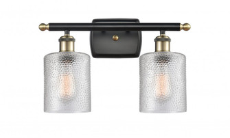 Cobbleskill - 2 Light - 15 inch - Black Antique Brass - Bath Vanity Light (3442|516-2W-BAB-G112-LED)