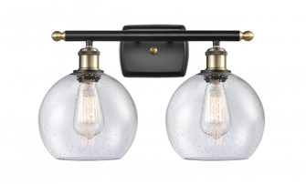Athens - 2 Light - 18 inch - Black Antique Brass - Bath Vanity Light (3442|516-2W-BAB-G124)
