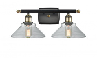 Orwell - 2 Light - 18 inch - Black Antique Brass - Bath Vanity Light (3442|516-2W-BAB-G132-LED)