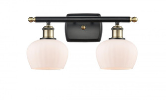 Fenton - 2 Light - 17 inch - Black Antique Brass - Bath Vanity Light (3442|516-2W-BAB-G91-LED)