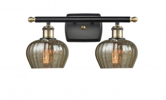 Fenton - 2 Light - 17 inch - Black Antique Brass - Bath Vanity Light (3442|516-2W-BAB-G96-LED)