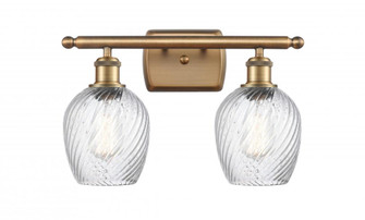 Salina - 2 Light - 16 inch - Brushed Brass - Bath Vanity Light (3442|516-2W-BB-G292)
