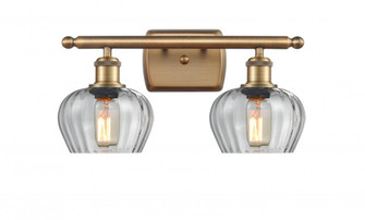 Fenton - 2 Light - 17 inch - Brushed Brass - Bath Vanity Light (3442|516-2W-BB-G92-LED)