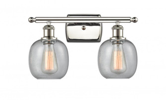 Belfast - 2 Light - 16 inch - Polished Nickel - Bath Vanity Light (3442|516-2W-PN-G104)