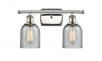 Caledonia - 2 Light - 15 inch - Polished Nickel - Bath Vanity Light (3442|516-2W-PN-G257)