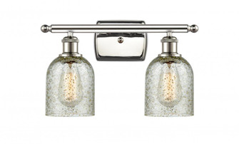 Caledonia - 2 Light - 15 inch - Polished Nickel - Bath Vanity Light (3442|516-2W-PN-G259-LED)