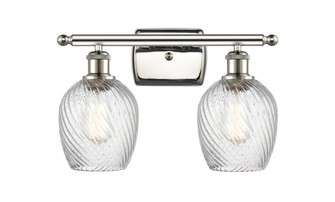 Salina - 2 Light - 16 inch - Polished Nickel - Bath Vanity Light (3442|516-2W-PN-G292)