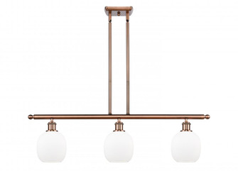 Belfast - 3 Light - 36 inch - Antique Copper - Cord hung - Island Light (3442|516-3I-AC-G101)