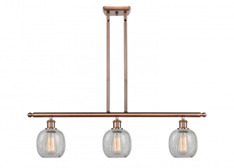 Belfast - 3 Light - 36 inch - Antique Copper - Stem hung - Island Light (3442|516-3I-AC-G105-LED)