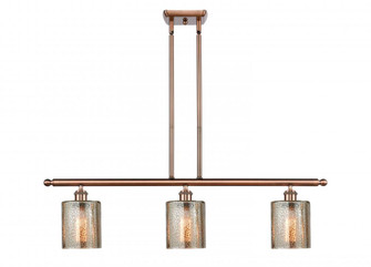 Cobbleskill - 3 Light - 36 inch - Antique Copper - Cord hung - Island Light (3442|516-3I-AC-G116)