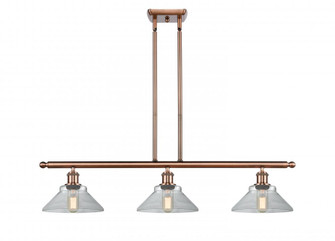 Orwell - 3 Light - 36 inch - Antique Copper - Stem hung - Island Light (3442|516-3I-AC-G132)