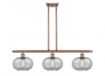 Gorham - 3 Light - 36 inch - Antique Copper - Stem hung - Island Light (3442|516-3I-AC-G247-LED)