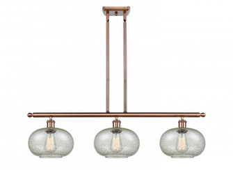 Gorham - 3 Light - 36 inch - Antique Copper - Stem hung - Island Light (3442|516-3I-AC-G249-LED)