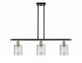 Cobbleskill - 3 Light - 36 inch - Black Antique Brass - Stem hung - Island Light (3442|516-3I-BAB-G112-LED)