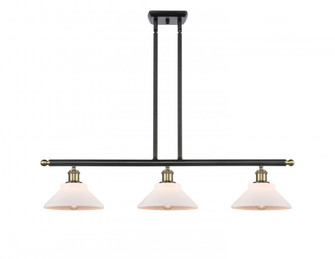 Orwell - 3 Light - 36 inch - Black Antique Brass - Stem hung - Island Light (3442|516-3I-BAB-G131)