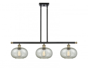 Gorham - 3 Light - 36 inch - Black Antique Brass - Stem hung - Island Light (3442|516-3I-BAB-G249-LED)