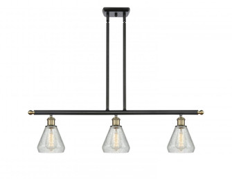 Conesus - 3 Light - 36 inch - Black Antique Brass - Stem hung - Island Light (3442|516-3I-BAB-G275-LED)