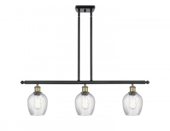 Salina - 3 Light - 36 inch - Black Antique Brass - Cord hung - Island Light (3442|516-3I-BAB-G292-LED)