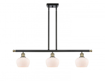 Fenton - 3 Light - 36 inch - Black Antique Brass - Stem hung - Island Light (3442|516-3I-BAB-G91)