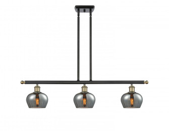 Fenton - 3 Light - 36 inch - Black Antique Brass - Stem hung - Island Light (3442|516-3I-BAB-G93)
