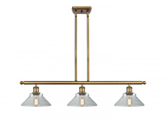 Orwell - 3 Light - 36 inch - Brushed Brass - Stem hung - Island Light (3442|516-3I-BB-G132)