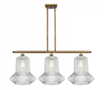 Springwater - 3 Light - 39 inch - Brushed Brass - Stem hung - Island Light (3442|516-3I-BB-G212)