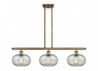 Gorham - 3 Light - 36 inch - Brushed Brass - Stem hung - Island Light (3442|516-3I-BB-G249-LED)