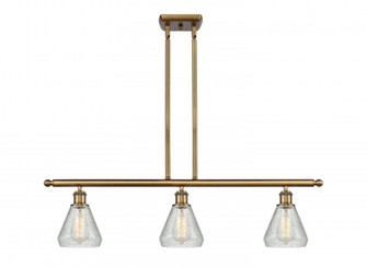 Conesus - 3 Light - 36 inch - Brushed Brass - Cord hung - Island Light (3442|516-3I-BB-G275-LED)