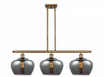 Fenton - 3 Light - 38 inch - Brushed Brass - Stem hung - Island Light (3442|516-3I-BB-G93-L)