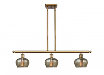 Fenton - 3 Light - 36 inch - Brushed Brass - Stem hung - Island Light (3442|516-3I-BB-G96)