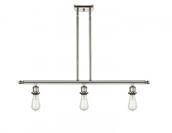 Bare Bulb - 3 Light - 36 inch - Polished Nickel - Stem hung - Island Light (3442|516-3I-PN)