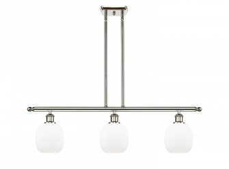 Belfast - 3 Light - 36 inch - Polished Nickel - Stem hung - Island Light (3442|516-3I-PN-G101-LED)
