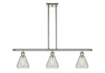 Conesus - 3 Light - 36 inch - Polished Nickel - Cord hung - Island Light (3442|516-3I-PN-G275-LED)