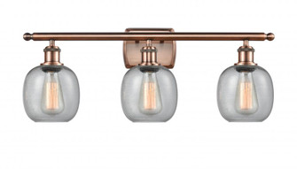 Belfast - 3 Light - 26 inch - Antique Copper - Bath Vanity Light (3442|516-3W-AC-G104-LED)