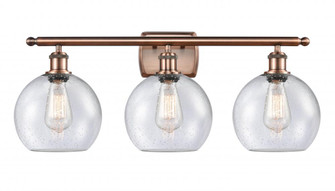 Athens - 3 Light - 28 inch - Antique Copper - Bath Vanity Light (3442|516-3W-AC-G124)