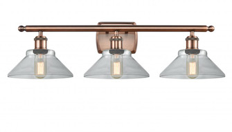 Orwell - 3 Light - 28 inch - Antique Copper - Bath Vanity Light (3442|516-3W-AC-G132-LED)