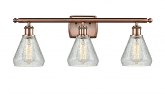 Conesus - 3 Light - 26 inch - Antique Copper - Bath Vanity Light (3442|516-3W-AC-G275-LED)