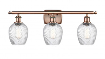 Salina - 3 Light - 26 inch - Antique Copper - Bath Vanity Light (3442|516-3W-AC-G292-LED)