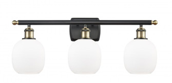 Belfast - 3 Light - 26 inch - Black Antique Brass - Bath Vanity Light (3442|516-3W-BAB-G101)